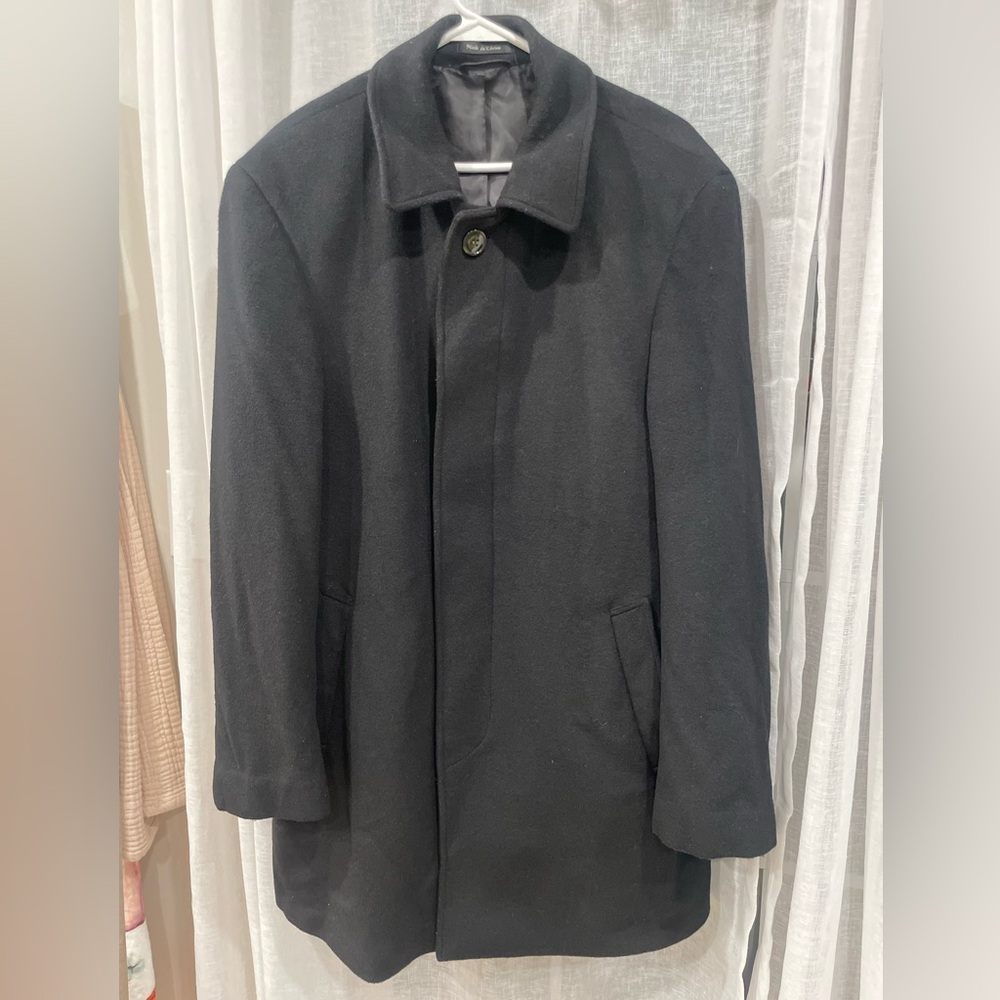 Lauren Ralph Lauren Wool Blend Black Men’s Overcoat Jacket Coat Size 42R